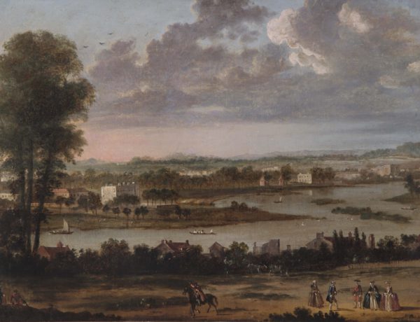 View from Richmond Hill with ferry and Cambridge House