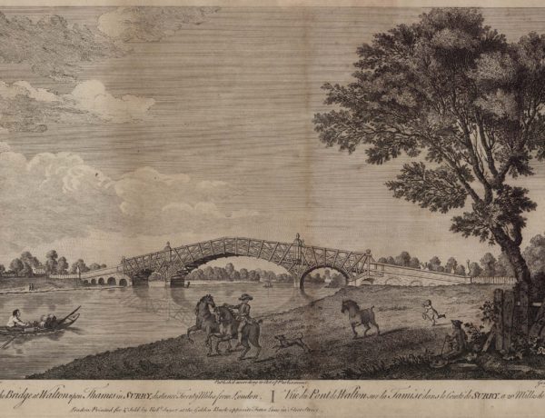 A View of the Bridge at Walton-upon-Thames in Surry