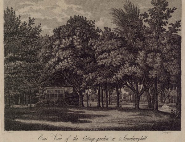 East View of the Cottage-garden at Strawberryhill
