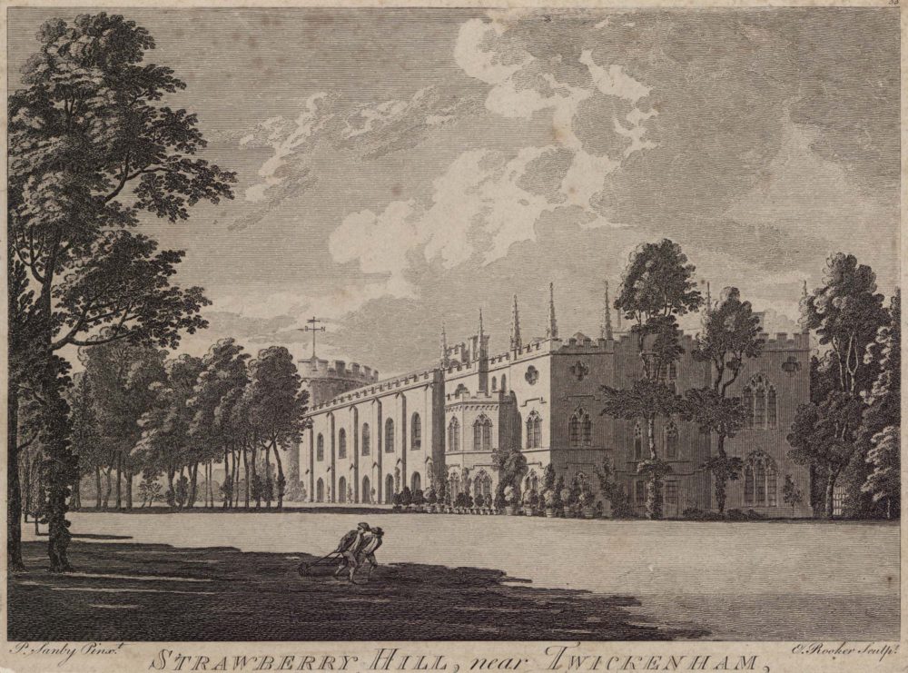 Strawberry Hill, near Twickenham, the seat of the Honorouble Mr Walpole