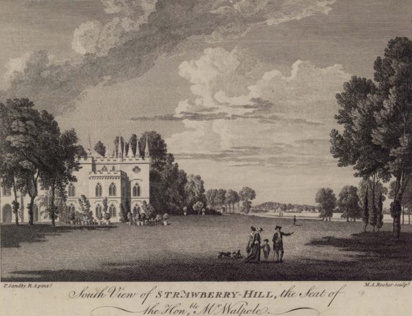 South View of Strawberry Hill, the seat of the Honble Mr Walpole