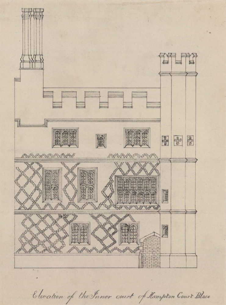Elevation of the Inner court of Hampton Court Palace