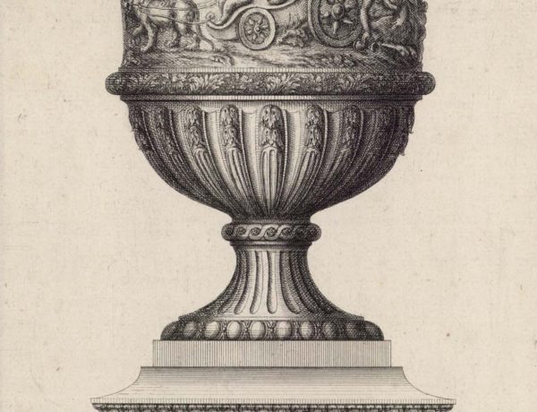 A vase in the Royal gardens at Hampton Court