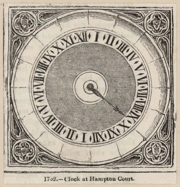 Clock at Hampton Court