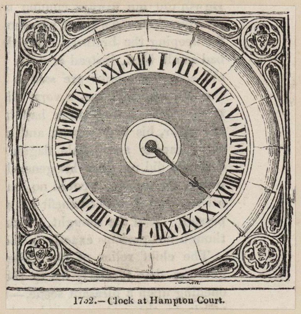 Clock at Hampton Court
