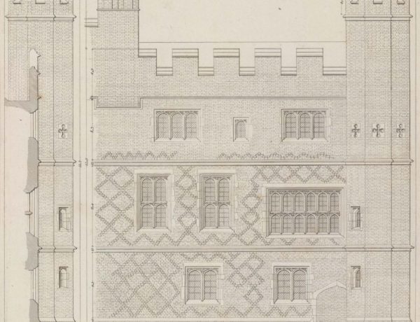 Hampton Court Palace. Elevation of Part of the Inner Court