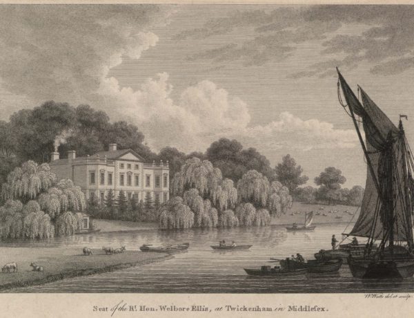 Seat of the Right Honerable Welbore Ellis, at Twickenham (with accompanying text of the same title)