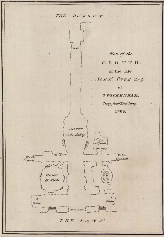 Plan of the Grotto of the late Alexr Pope, Esq. at Twickenham