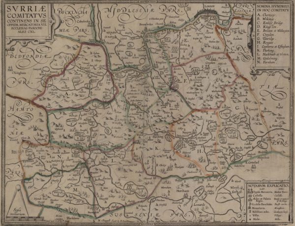 Map of Surrey