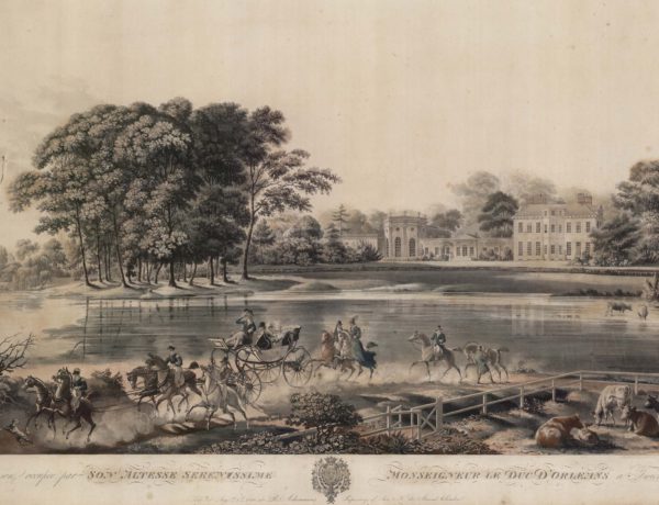 Vue de la Maison ocupee parson Altesse serenissme Monseigneur le Duc D’ Orleans a Twickenham en 1815 et 1816