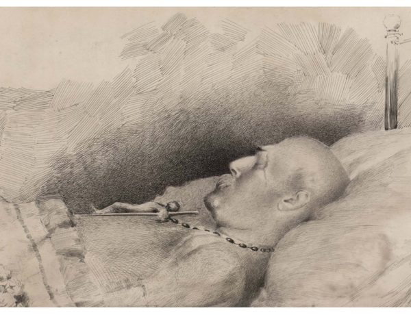 Sir Richard Burton on his deathbed