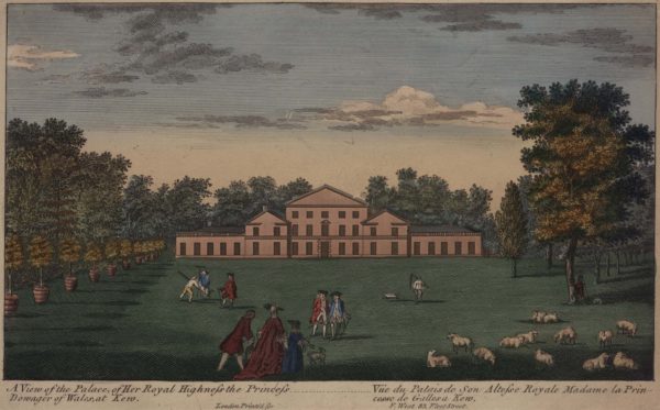 A View of the Palace, of Her Royal Highness the Princess Dowager of Wales, at Kew