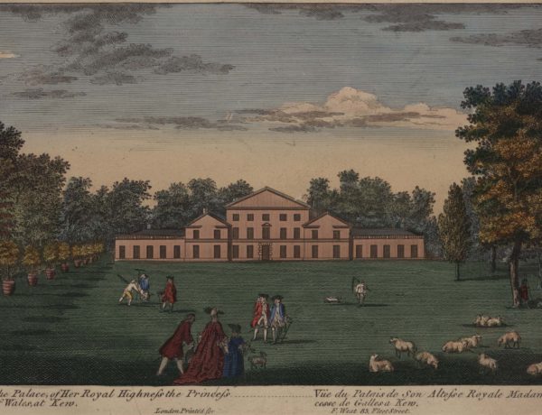 A View of the Palace, of Her Royal Highness the Princess Dowager of Wales, at Kew