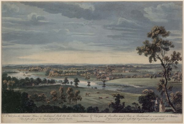 A View from the Summer House in Richmond Park up the River Thames