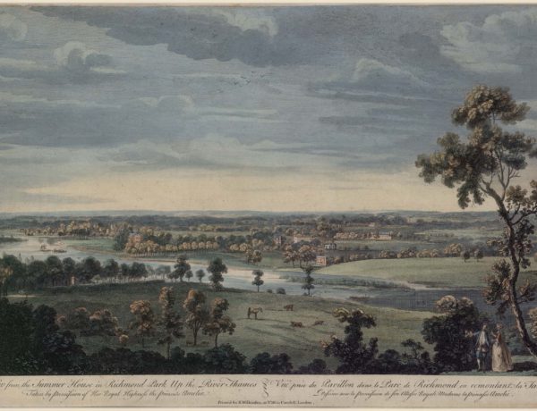 A View from the Summer House in Richmond Park up the River Thames