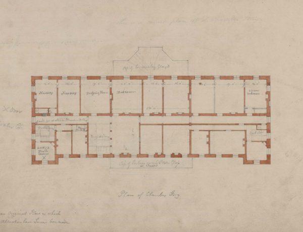 Plan of chamber store of Orleans House