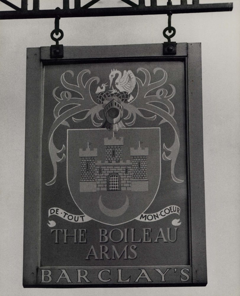 The Boileau Arms – Barclay’s – Castelnau Barnes – Inn sign