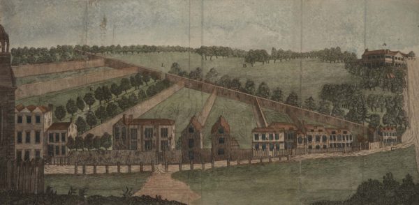 A View of Lord Bute’s Erections at Kew; with some part of Kew Green and Gardens from 1765 (circa)