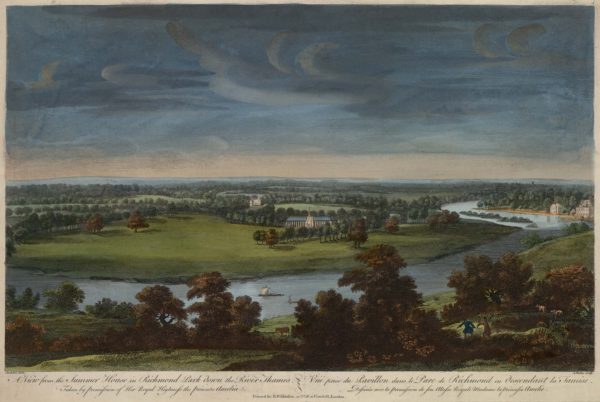 A View from the Summer House in Richmond Park down the River Thames