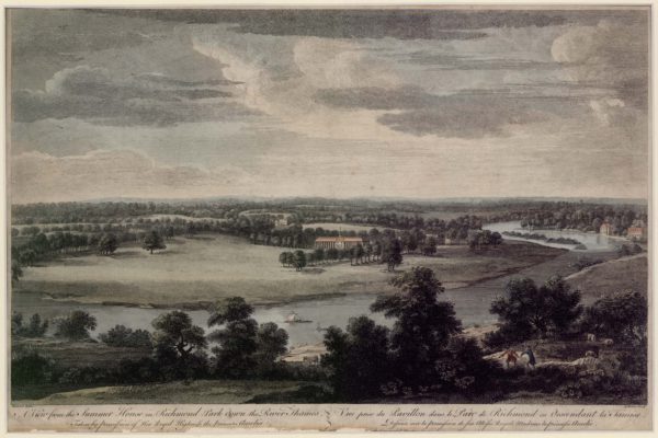 A View from the Summer House in Richmond Park down the River Thames