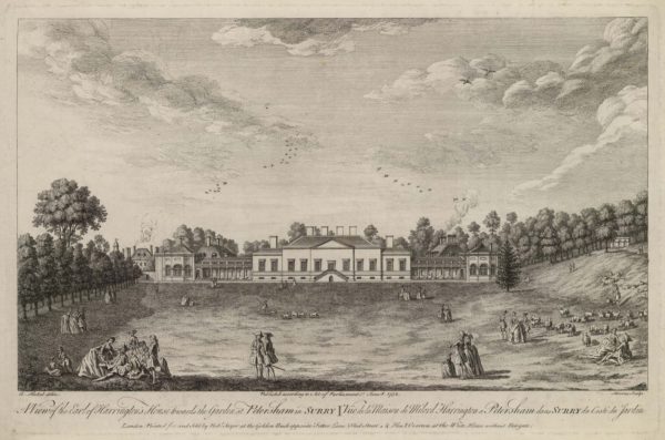 A View of the Earl of Harrington’s House towards the Garden at Petersham