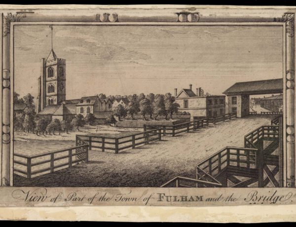 View of Part of the town of Fulham and the Bridge