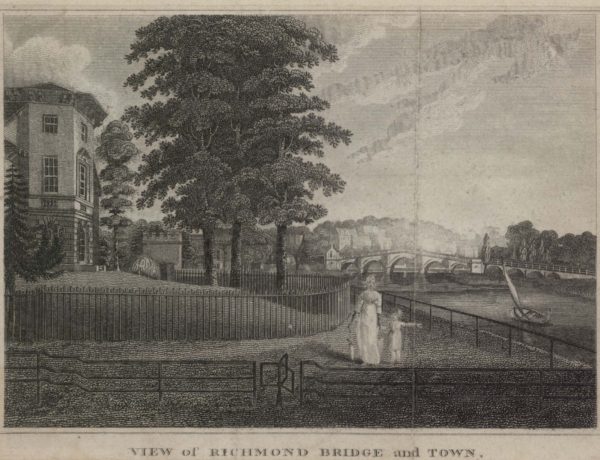 View of Richmond Bridge and Town