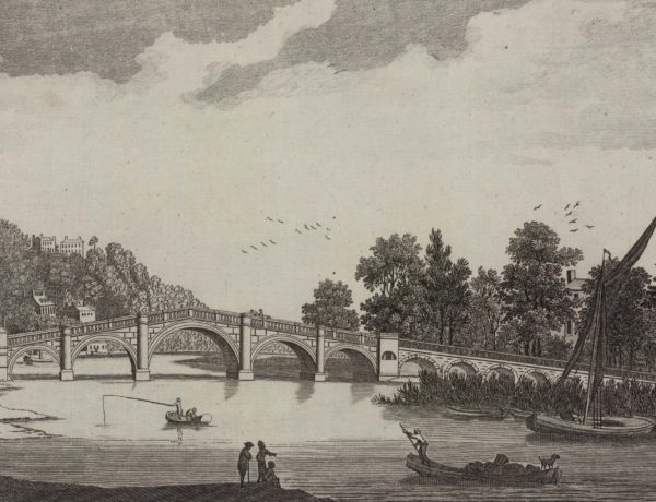 View of the New Bridge at Richmond in Surry