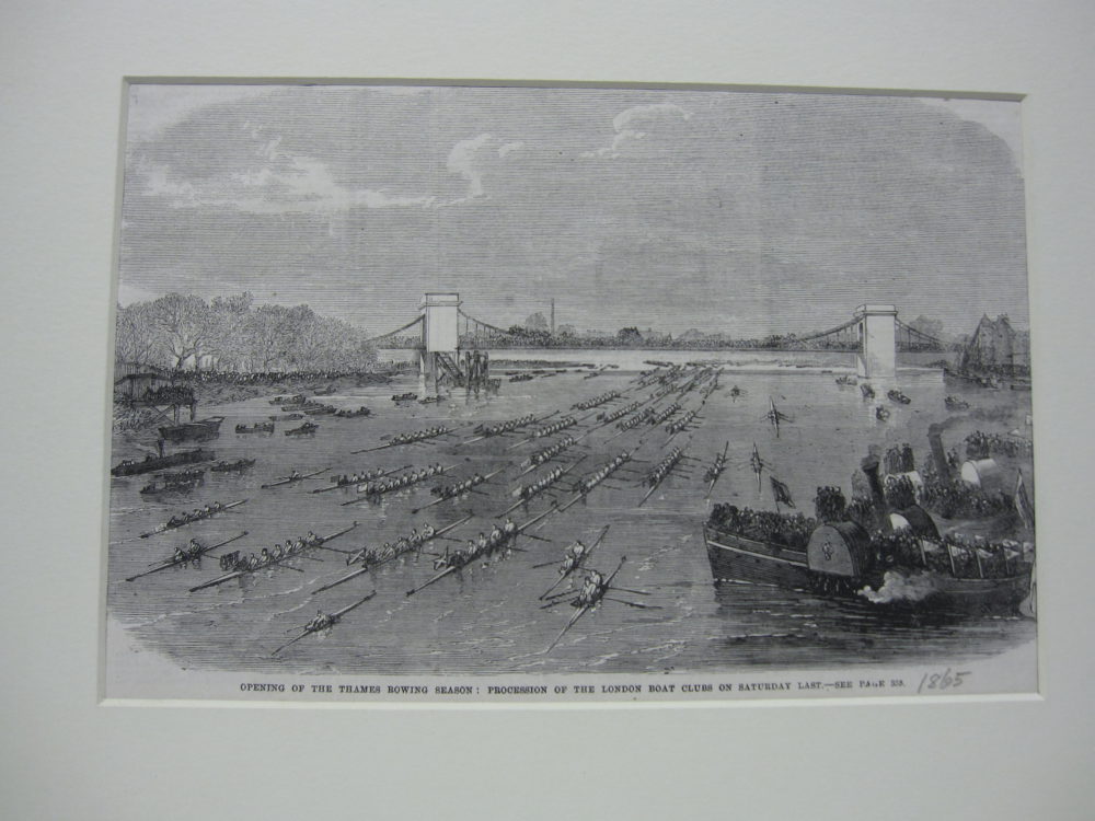 Opening of the Thames Rowing Season Procession of the London Boat Clubs on Saturday Last