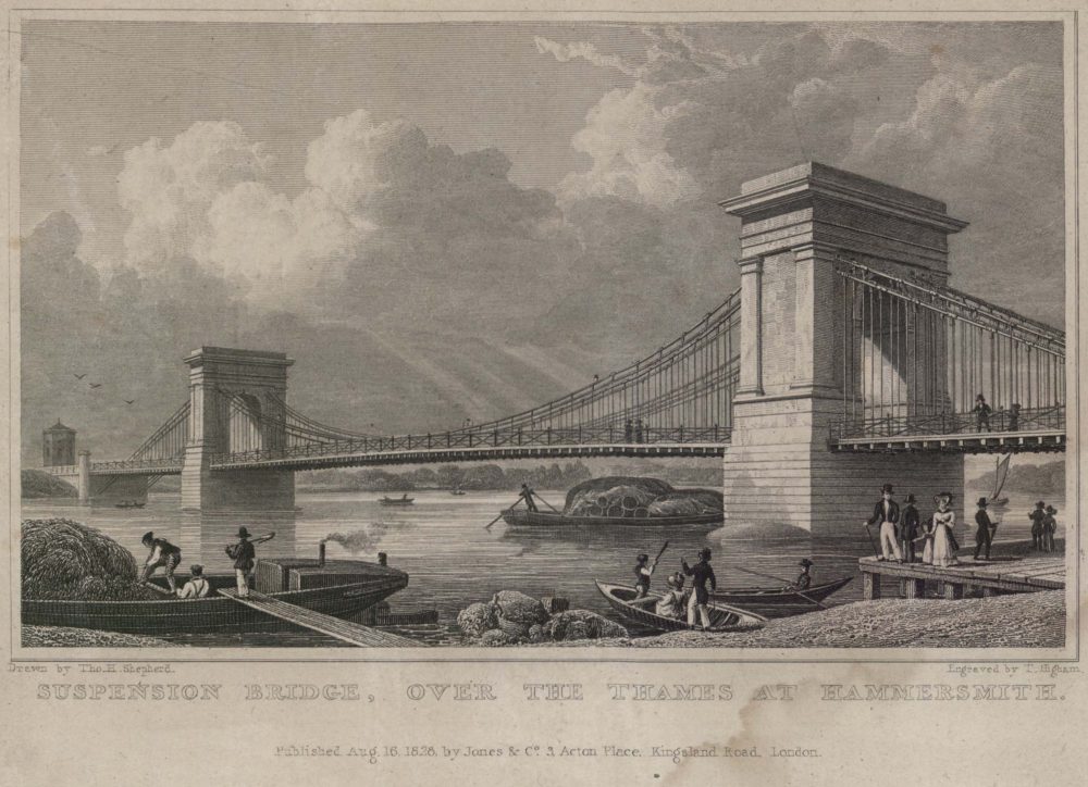 Suspension Bridge, over the Thames at Hammersmith