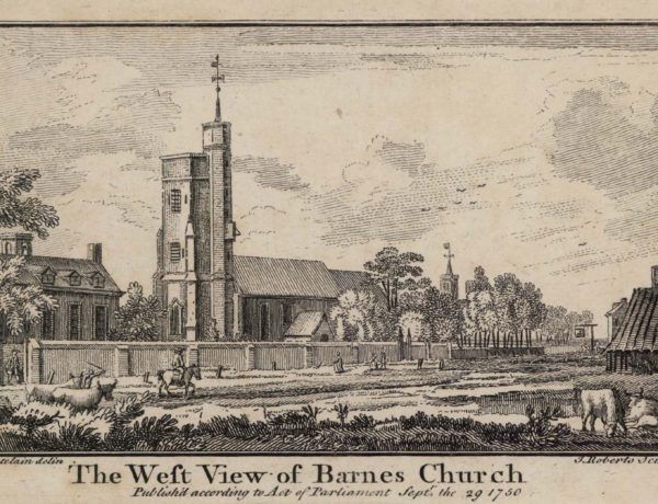 The West View of Barnes Church