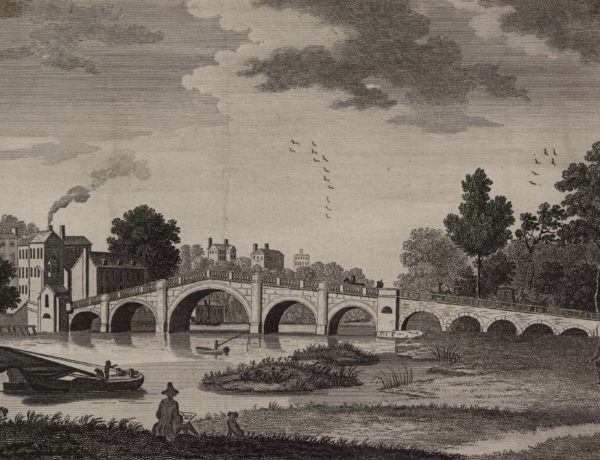 A Perspective View of the New Bridge at Richmond in the County of Surry