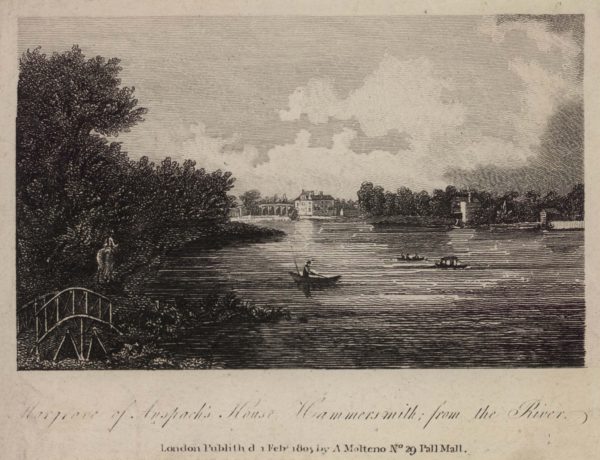 Margrave of Anspach’s House, Hammersmith from the River