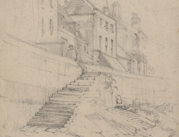 Steps at the River Side at Hammersmith, London No. 62