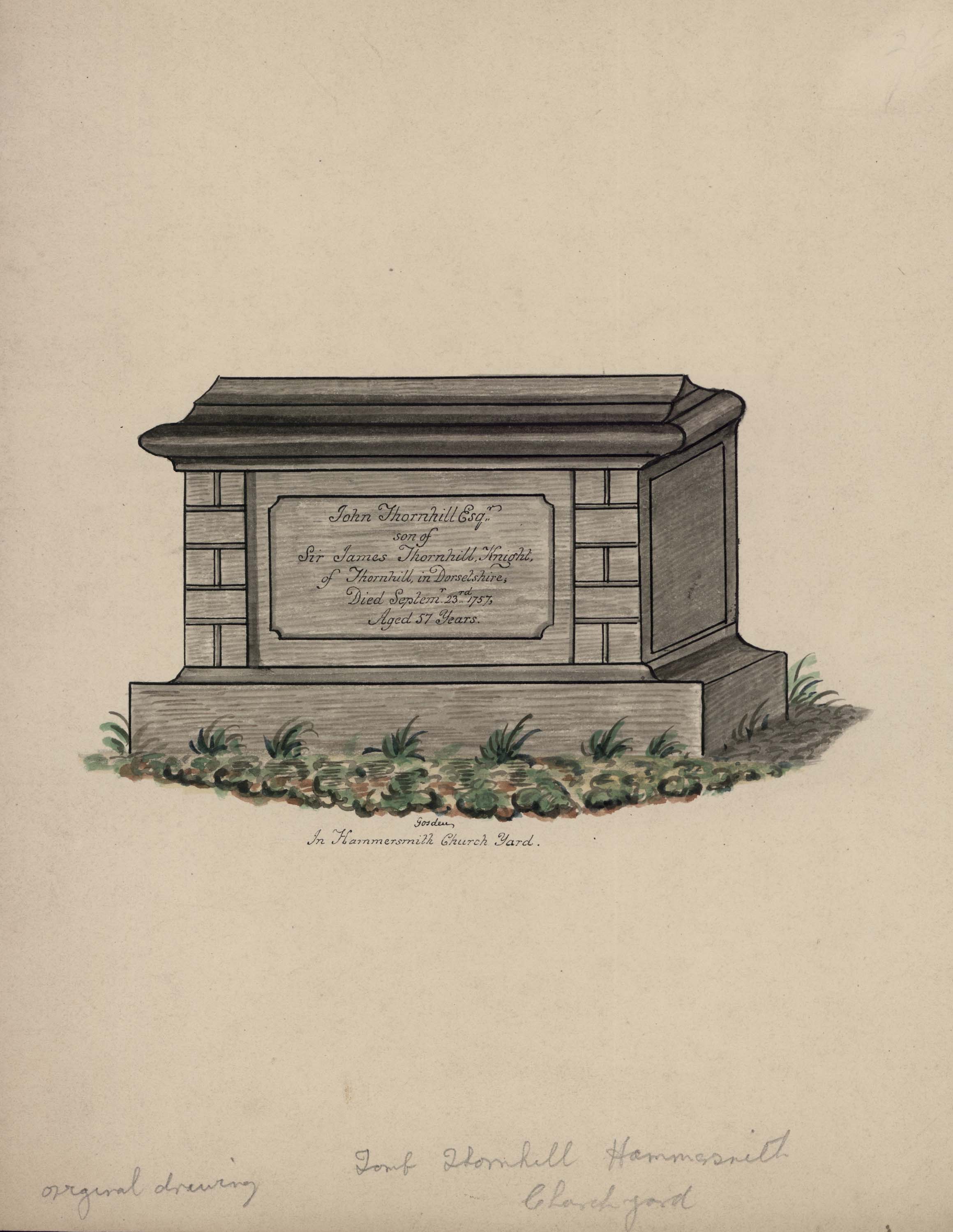 In Hammersmith Church Yard Orleans House Gallery