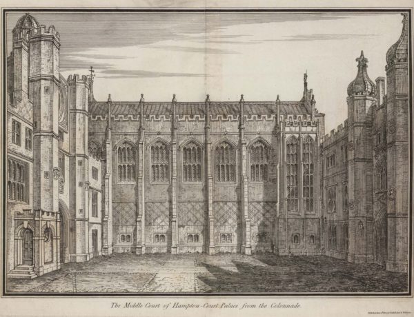 The Middle Court of Hampton Court Palace from the Colonnade
