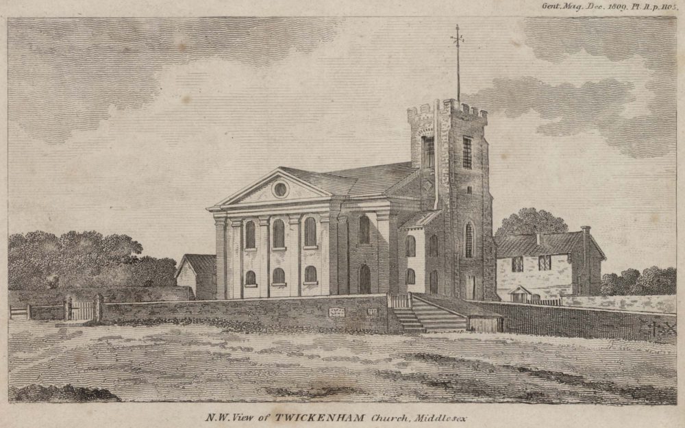 N.W. View of Twickenham Church Middlesex