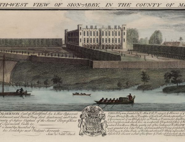 The South-West View of Sion-Abby, in the County of Middlesex