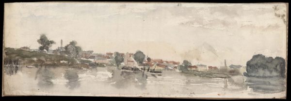 Brentford from the Kew side of the river