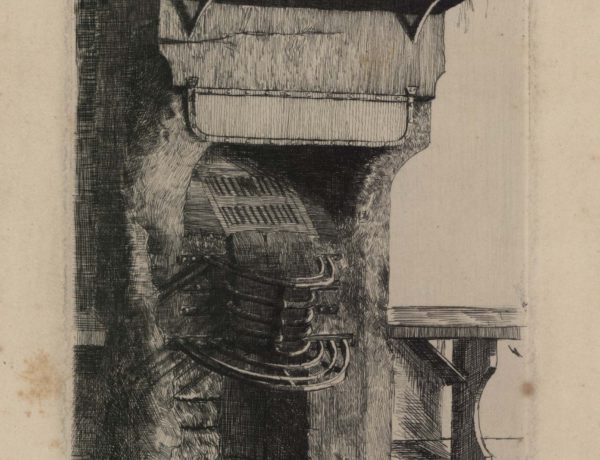 Fire Place in the Tap room of the “City Barge” Strand on the Green