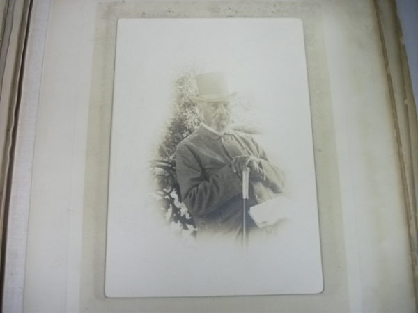 Sir Richard Burton wearing a top hat