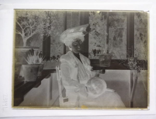Dr Baker’s sister sitting in the conservatory