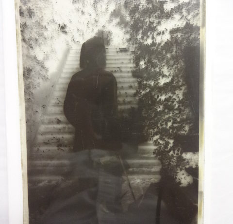 Sir Richard Burton standing in the garden at Trieste