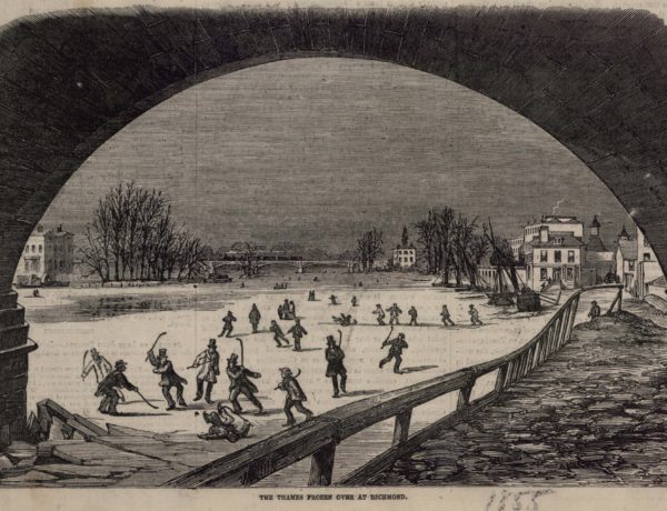 The Thames Frozen Over at Richmond