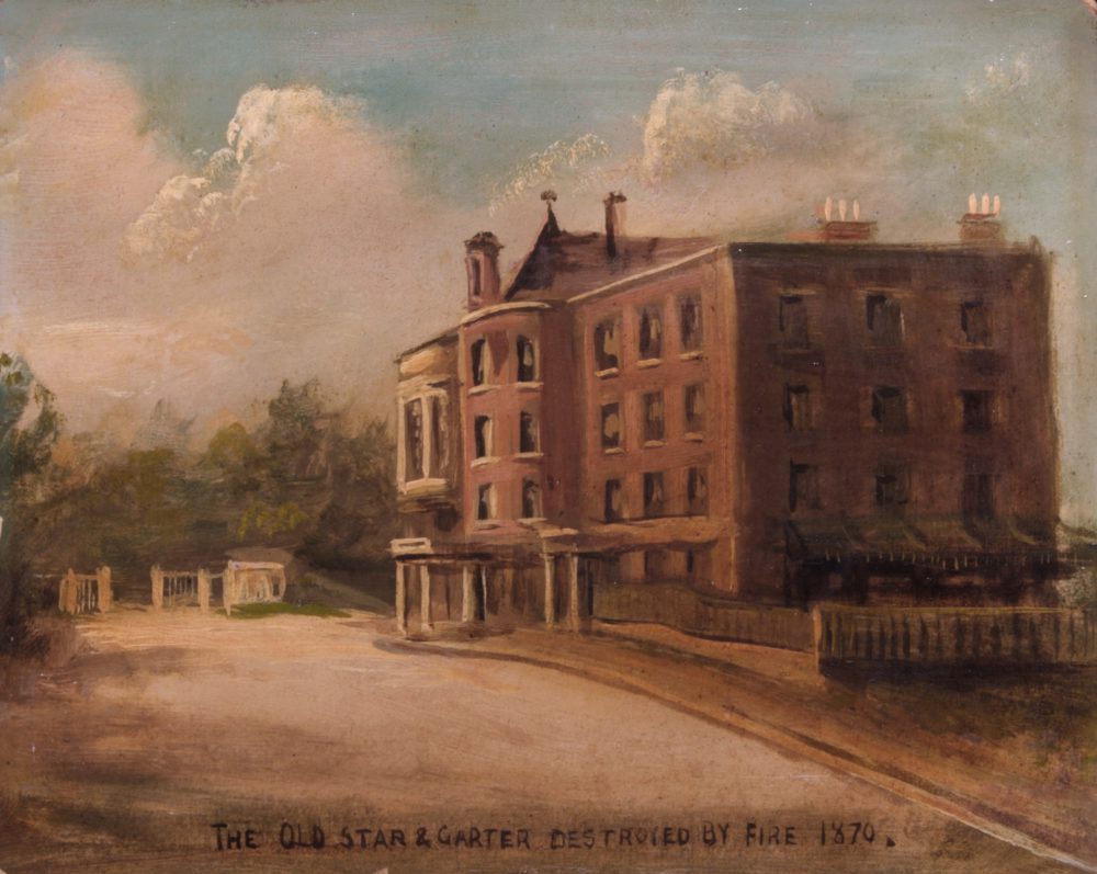 The Old Star and Garter Destroyed by Fire 1870