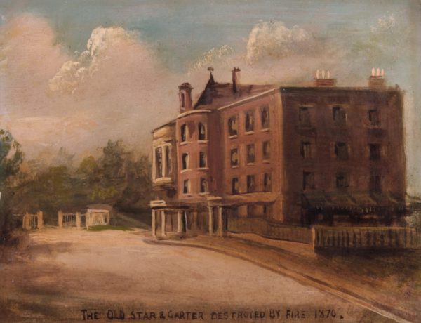 The Old Star and Garter Destroyed by Fire 1870