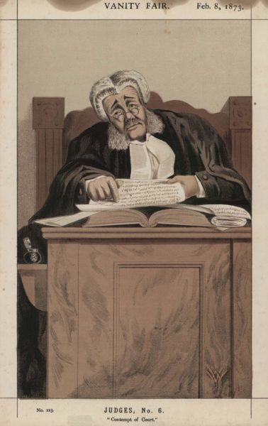 Judges, No. 6 “Contempt of Court”