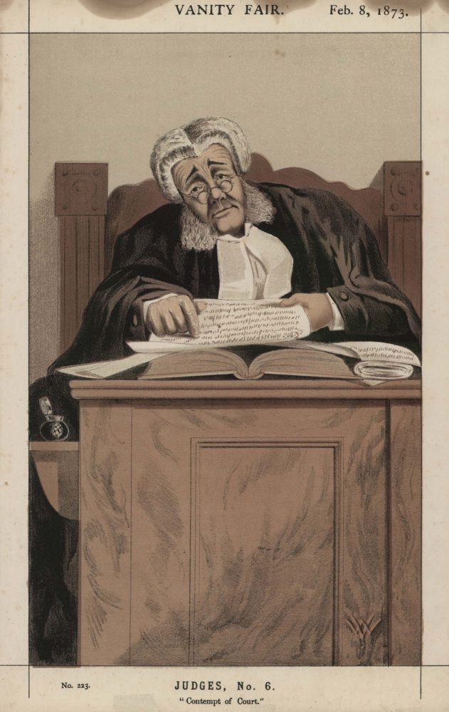 Judges, No. 6 “Contempt of Court”