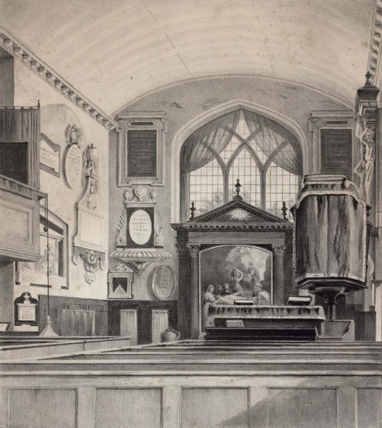 Chancel of Mortlake Church