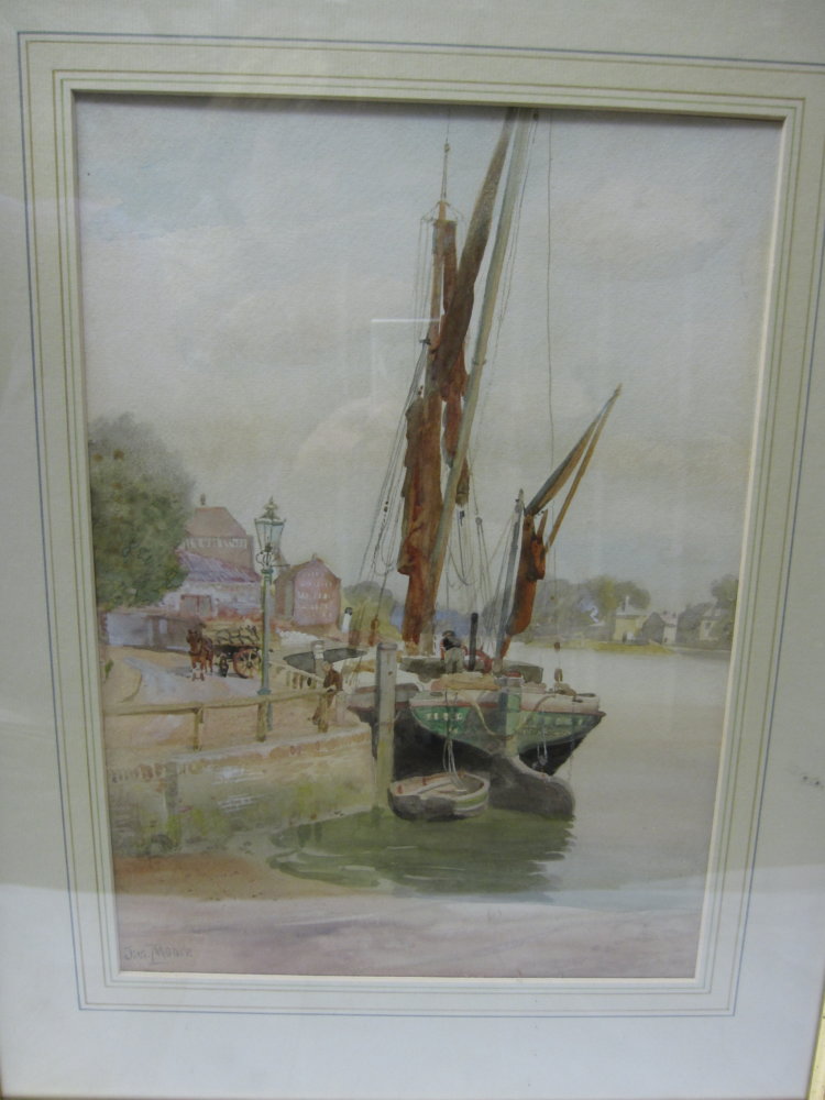 Thames Barge at Strand-on-the-Green